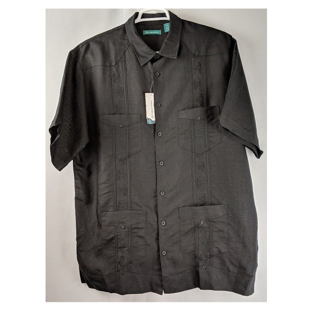 Cubavera Men's Short Sleeve Embroidered Guayabera